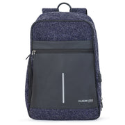 Hangoverr Anti Theft Laptop Backpack with USB Port and Security Pocket - Blue